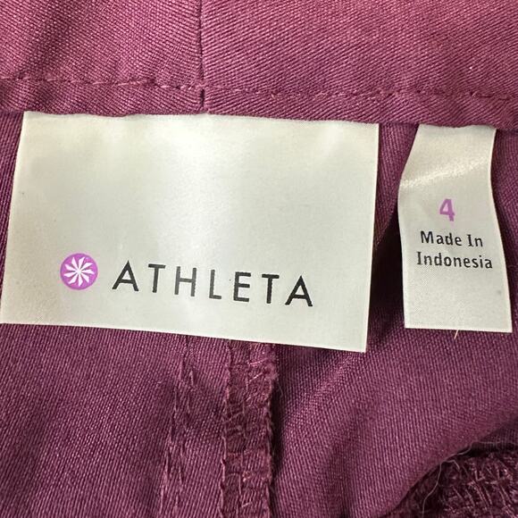 Athleta Deep Purple Dipper Low Rise Outdoor Hiking Cargo Pants Size 4 - Picture 7 of 10